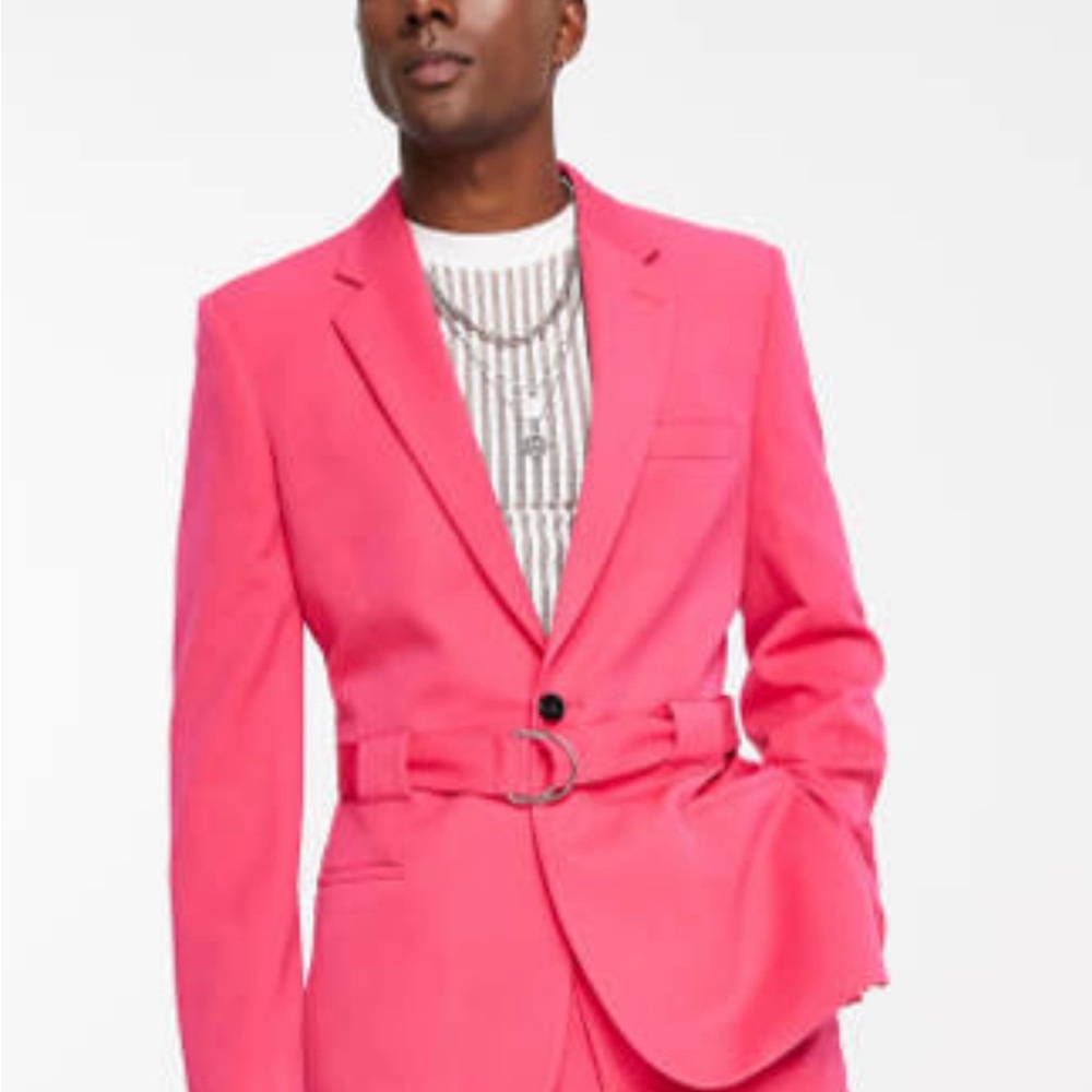 ASOS Vibrant Pink Men's Blazer